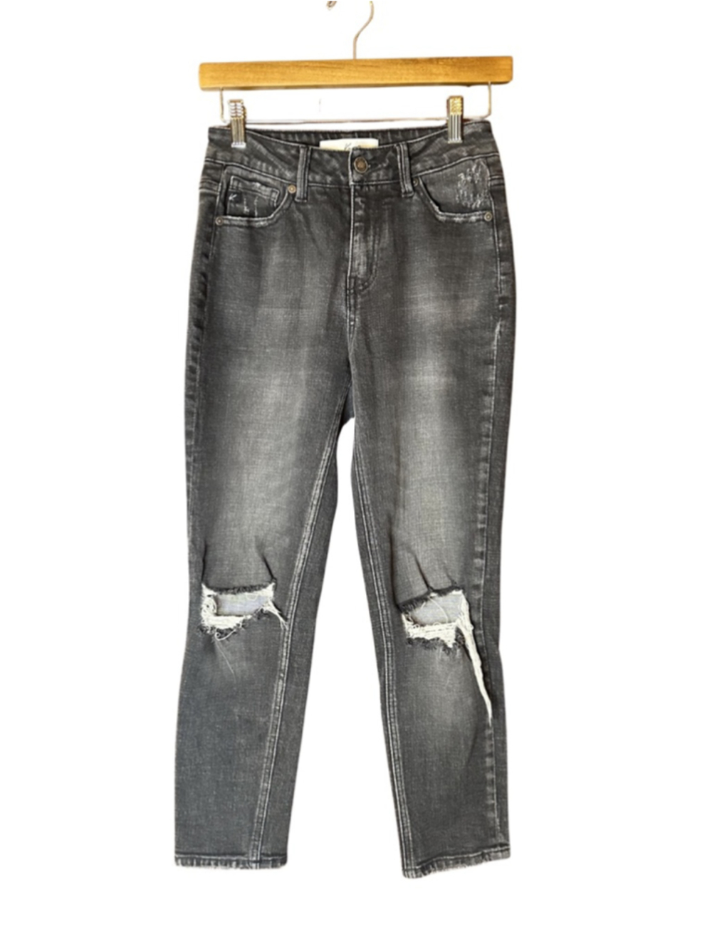 KanCan Size 1/24 Distressed Dark Wash Skinny Jeans